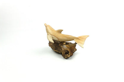 Wooden Dolphin Sculpture