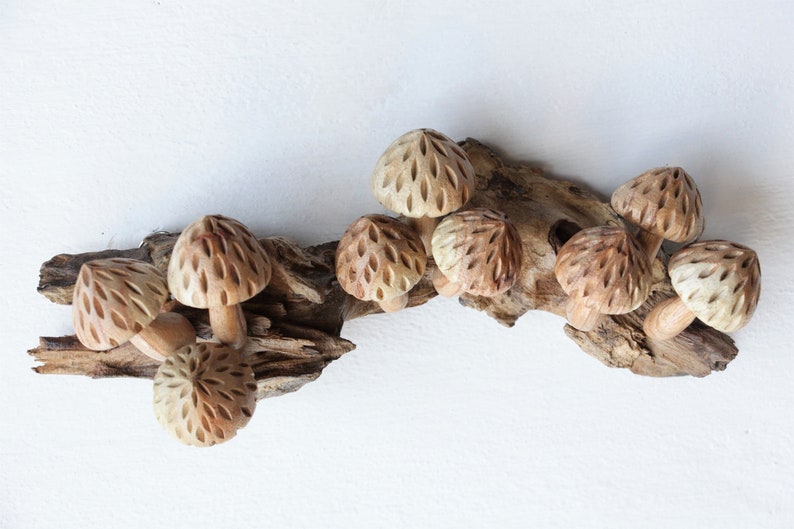 Wooden Mushroom Wall Décor