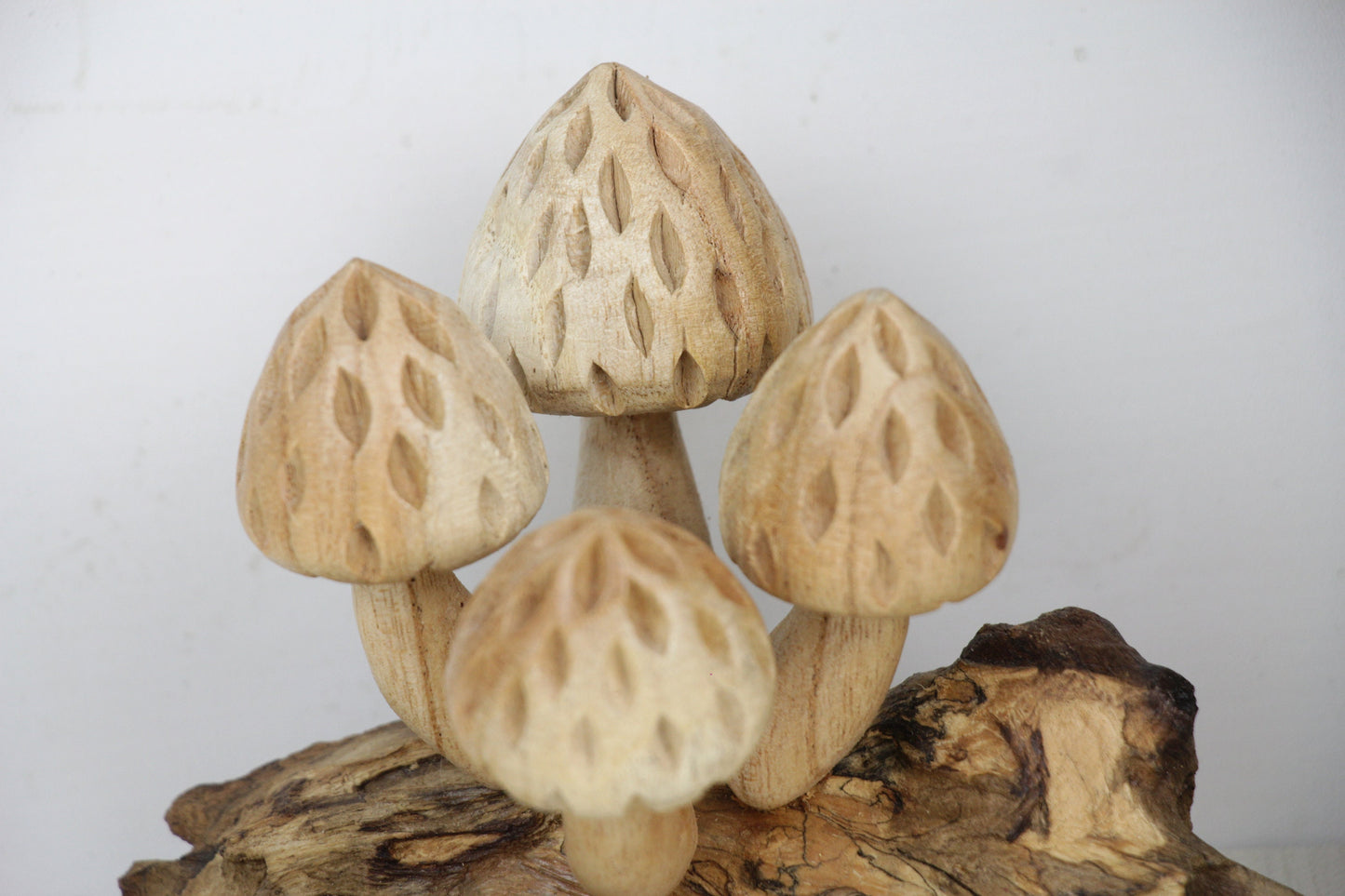 Wood Mushroom Sculpture for Table Deco, Fairy Mushroom Art, Unique Home Decorations, Mushroom Table Deco, Handmade Gift, Birthday, Wedding