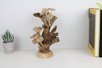 Wooden Mushroom Room Decoration, Mushroom Art, Nature, Mushroom Art For Indoor Decoration, Handmade Gift For Her, Wedding, Birthday Gift