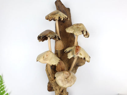 Wooden Mushroom Wall Decor