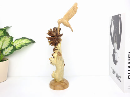 Hummingbird Statue Table Deco