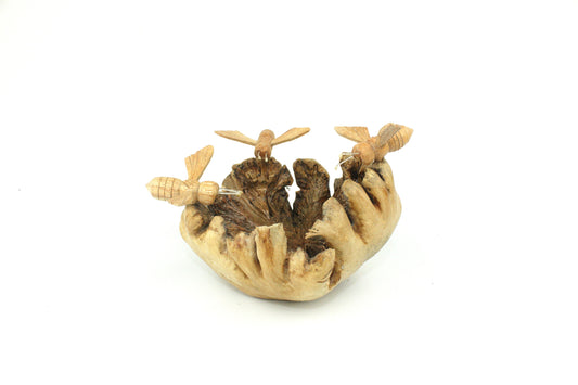 Wooden 3 Bees Figurine