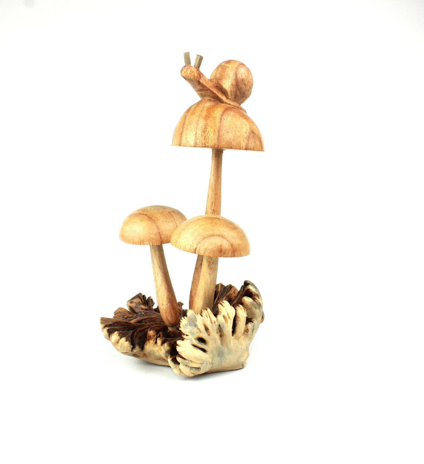 Snail Deco on Mushroom Sculpture