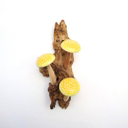 Yellow Mushroom Wall Hanging